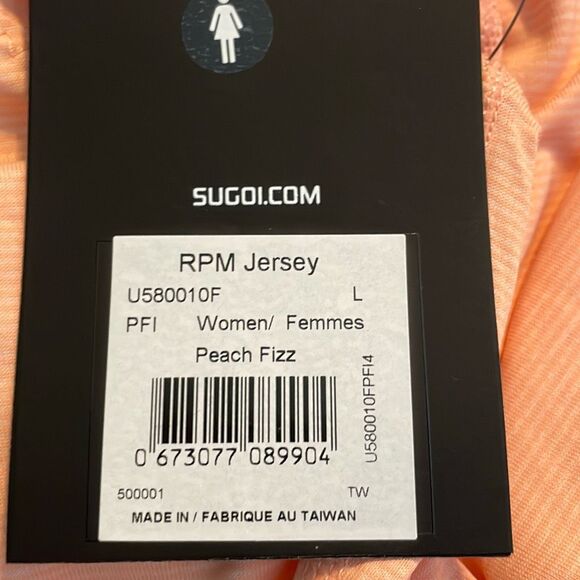 Sugoi Women's RPM Cycling Jersey Peach Fizz Knit L - Picture 7 of 12